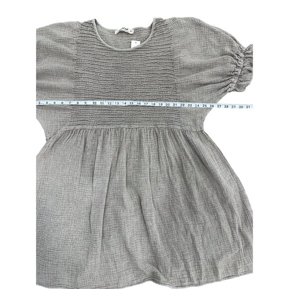 Three Bird Nest Womens Dress Smocked Bodice Ruffle-Sleeve Peasant Size M NEW - Picture 5 of 7